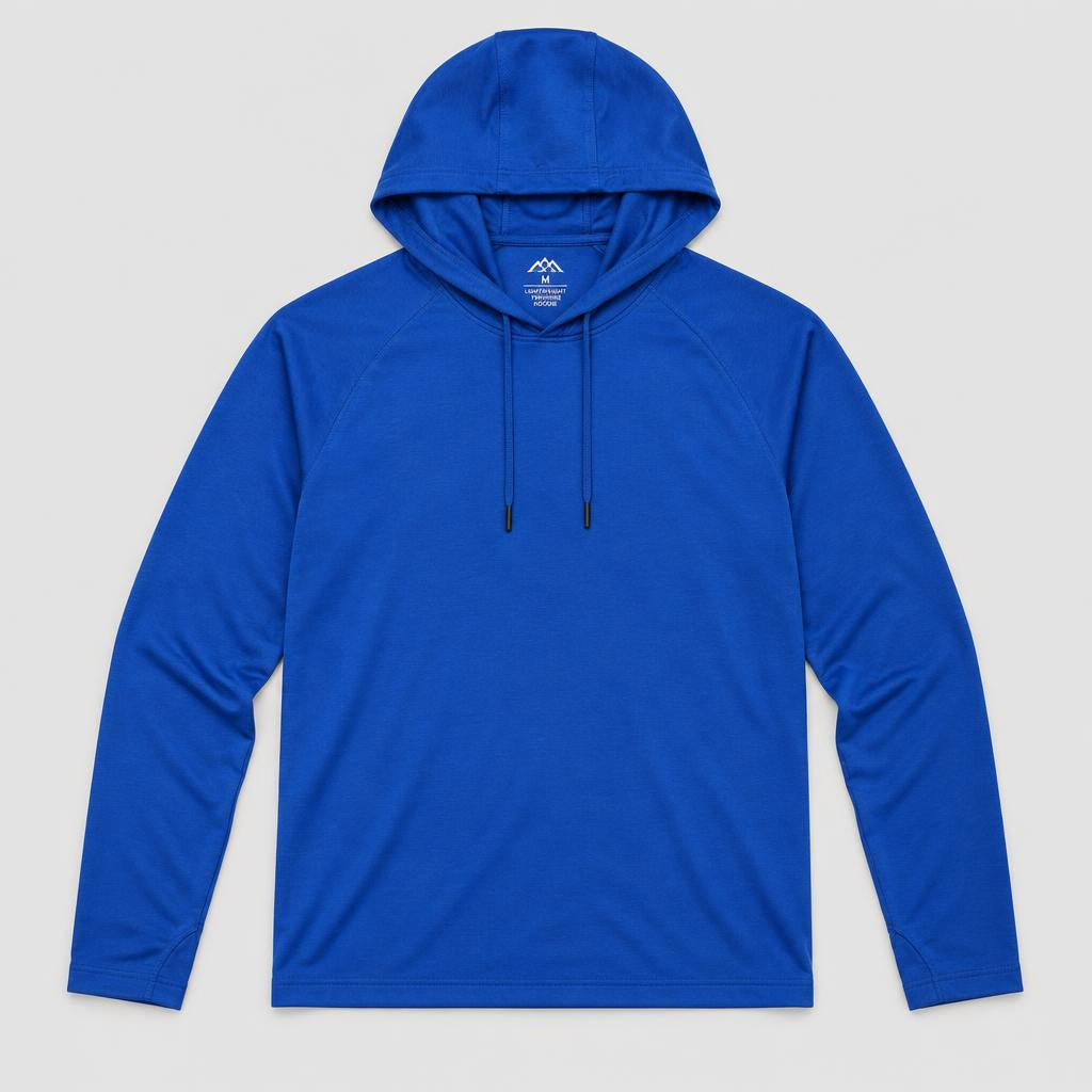 Buzo Liviano con Capucha Azul Francia