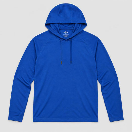 Buzo Liviano con Capucha Azul Francia